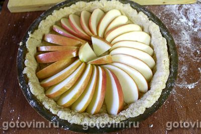 Яблочный пирог с заварным кремом, Шаг 05