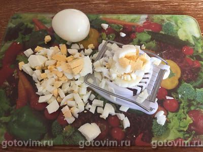Жареные пирожки с яйцом, луком и рисом, Шаг 04
