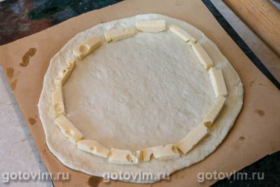 Сырная пицца с сырным бортиком, Шаг 03