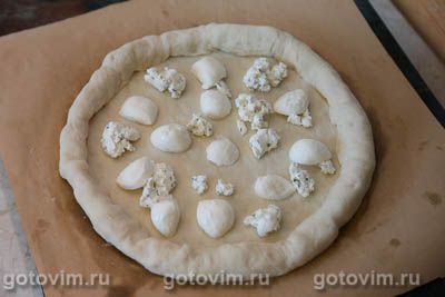 Сырная пицца с сырным бортиком, Шаг 06