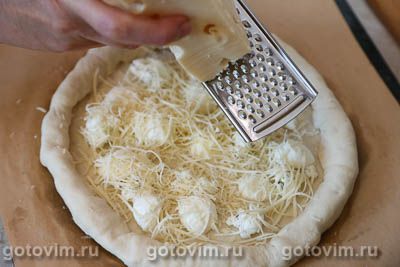 Сырная пицца с сырным бортиком, Шаг 07