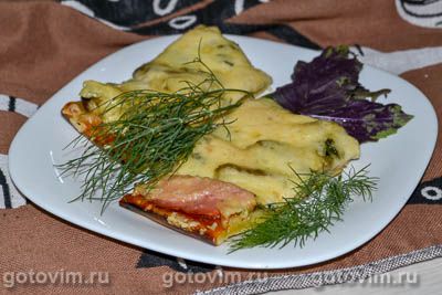 Пицца на кефире с колбасой и грибами . Фото-рецепт