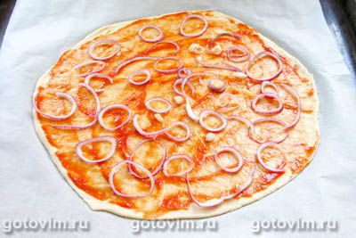 Пицца с мидиями, Шаг 02