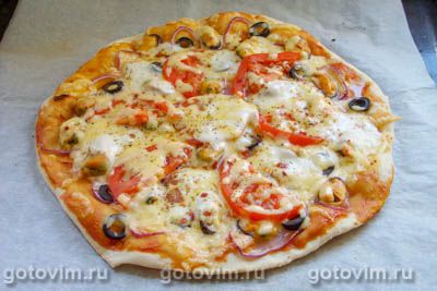 Пицца с мидиями, Шаг 06