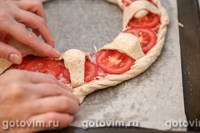 Пицца венок, Шаг 09