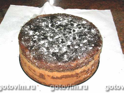 Бисквитный торт “Зимняя вишня” со сгущёнкой (“Пьяная вишня” без какао)
