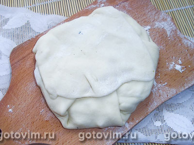 Молдавские лепешки плацинды с картофелем и курицей, Шаг 08