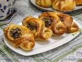 Булочка-плетенка с куриной печенью