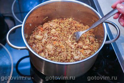 Плов из киноа с курицей, Шаг 09