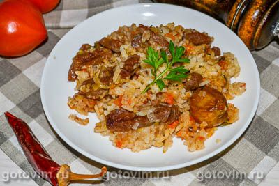 Плов с говядиной. Фото-рецепт