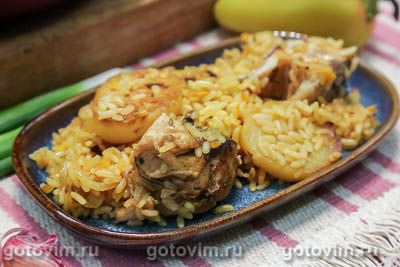 Саядия - арабский плов с рыбой и картофелем. Фото-рецепт