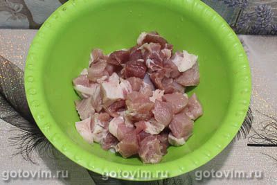 Плов со свининой на сковороде, Шаг 01