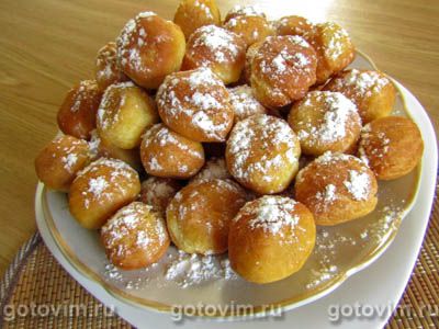 Пончики на кефире из кукурузной муки. Фото-рецепт