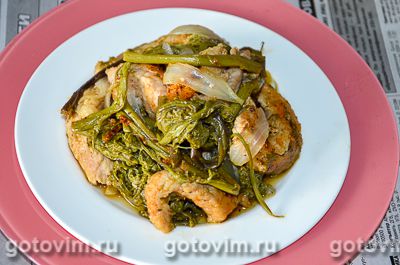 Папоротник с мясом. Фото-рецепт