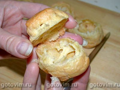 Профитроли с красной икрой, Шаг 02