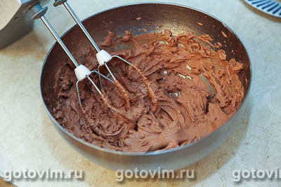Шоколадные профитроли с кракелином и шоколадным кремом, Шаг 08