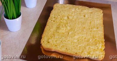 Бисквитный торт с кремом из сгущенки, Шаг 04