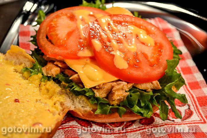 ������ � ������� � ����� (Pulled chiken burger), ��� 04