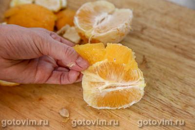 Клубника, протертая с сахаром с апельсинами (без варки) , Шаг 01