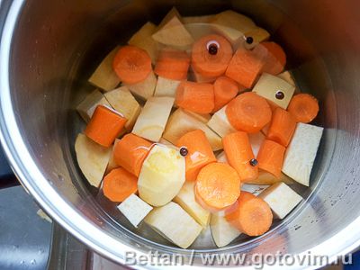Рутмусс - картофельное пюре с брюквой и морковью по-шведски (Rotmos), Шаг 02