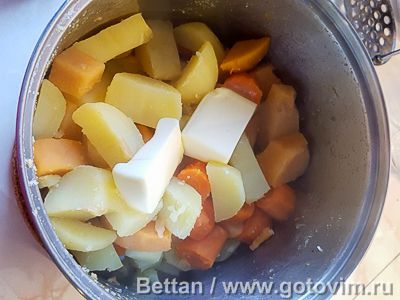 Рутмусс - картофельное пюре с брюквой и морковью по-шведски (Rotmos), Шаг 04