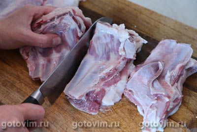 Путук из баранины с нутом - армянский суп в глиняном горшочке, Шаг 01