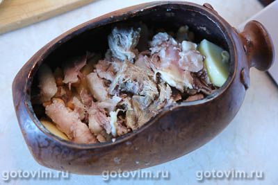Путук из баранины с нутом - армянский суп в глиняном горшочке, Шаг 06