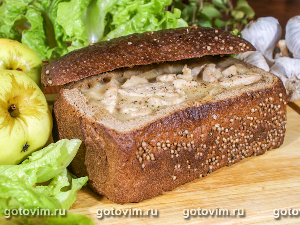 Рагу в хлебе с коричневым сахаром. Фотография рецепта