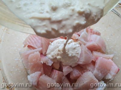Рыбная запеканка под нежной шубкой из сыра и хлеба, Шаг 08