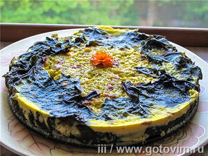Рыбный пирог в листьях мангольда (рыбная запеканка)