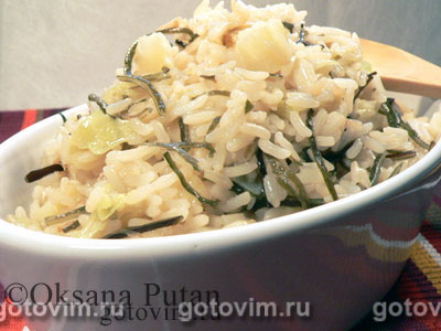 Рис с двумя видами капусты. Фотография рецепта