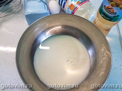 Рисовые блины на молоке с лимонадом, Шаг 01