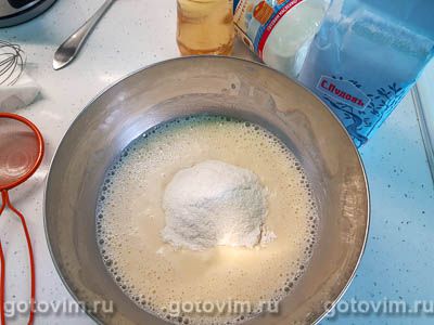 Рисовые блины на молоке с лимонадом, Шаг 03