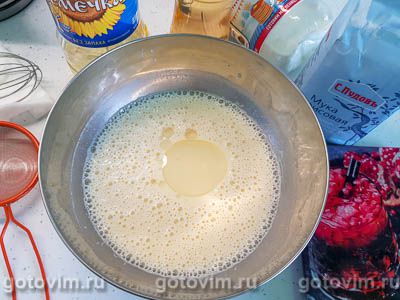 Рисовые блины на молоке с лимонадом, Шаг 04