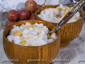 Рисовый десерт с кокосовым молоком и кеш