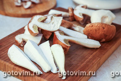 Ризотто с белыми грибами (Risotto ai funghi e prezzemolo), Шаг 06