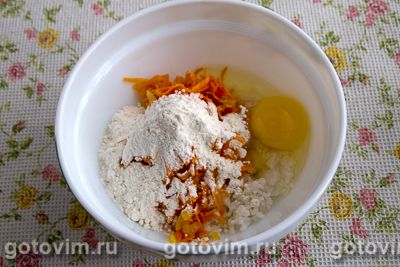 Рисовые котлеты с морковью и луком, Шаг 03
