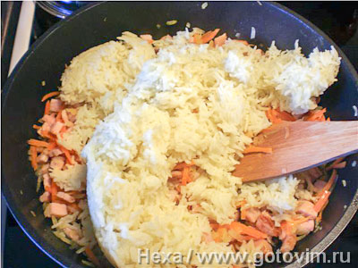 Рис с овощами и каслером (по мотивам турецкого пилава), Шаг 05