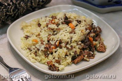 Рис с жареными строчками . Фото-рецепт