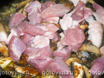 Рисовая запеканка с грибами и мясом индейки, Шаг 02