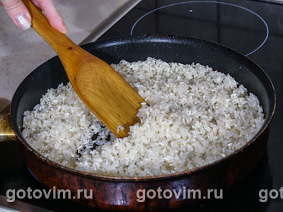 Рис с зеленым горошком, Шаг 02