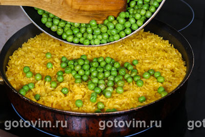Рис с зеленым горошком, Шаг 04