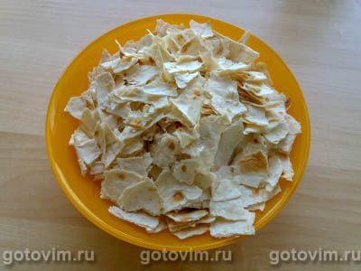 Рваный пирог из лаваша с сыром, творогом и зеленью, Шаг 01