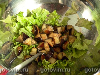 Теплый салат из баклажанов с сыром, Шаг 05