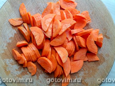Салат из брокколи с морковью и чесноком, Шаг 03
