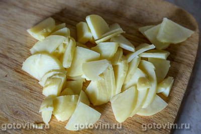 Еврейский салат из картофеля с яблоками, Шаг 01