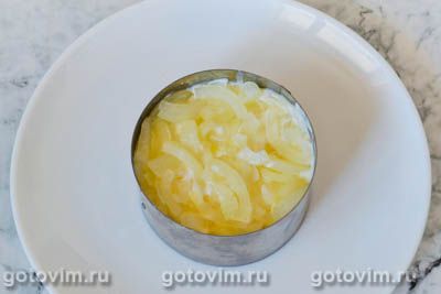 Слоеный салат из куриной грудки с апельсинами, Шаг 07