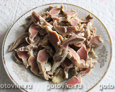 Корейский салат с куриными желудками, Шаг 04