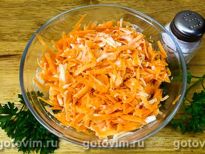 Салат из сельдерея и моркови, Шаг 04