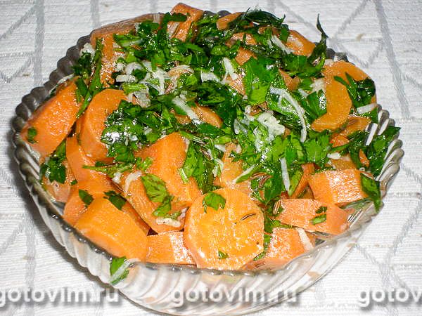Марокканский салат из моркови с тмином . Фотография рецепта